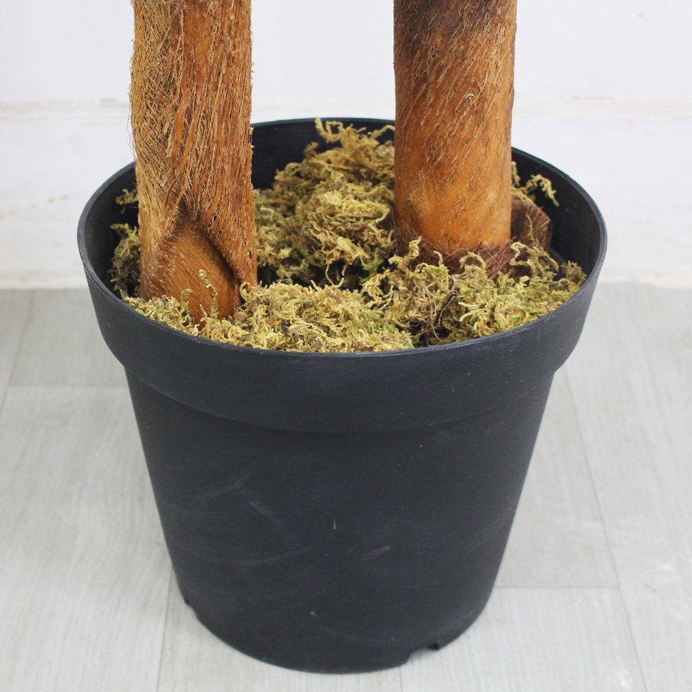 Kunstpalme Palmenbaum Kokos Palme Kunstpflanze Künstliche Pflanze Echtholz 170 cm Kokospalme, Decovego, Höhe 170 cm – Bild 4 von 5