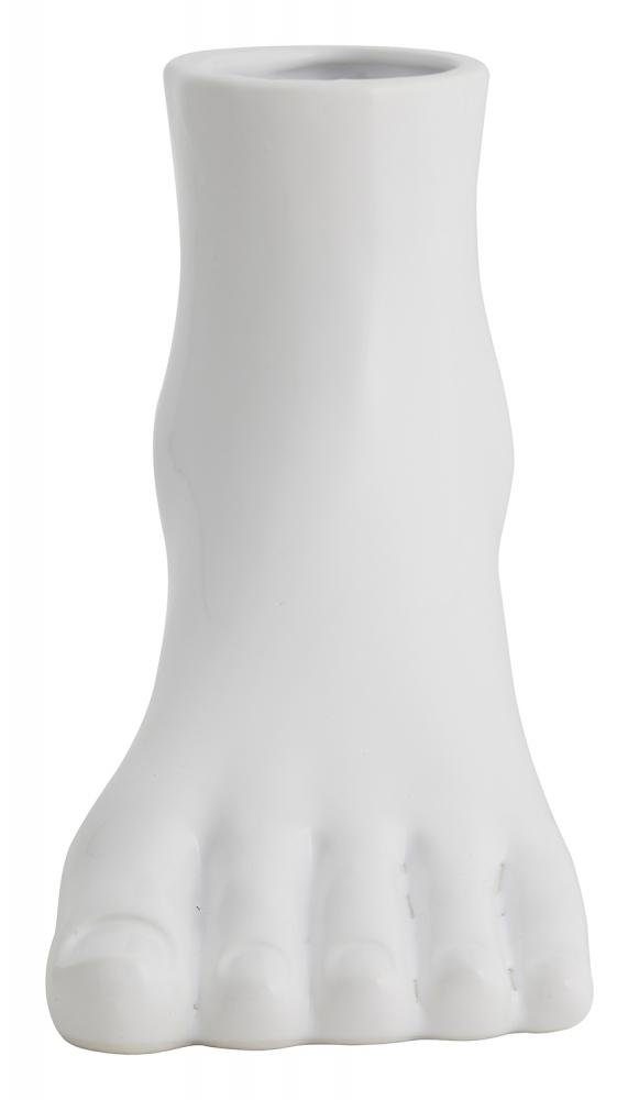 NORDAL Aruba Fußform Weiß, 26 in 19,5 x Dekovase in cm