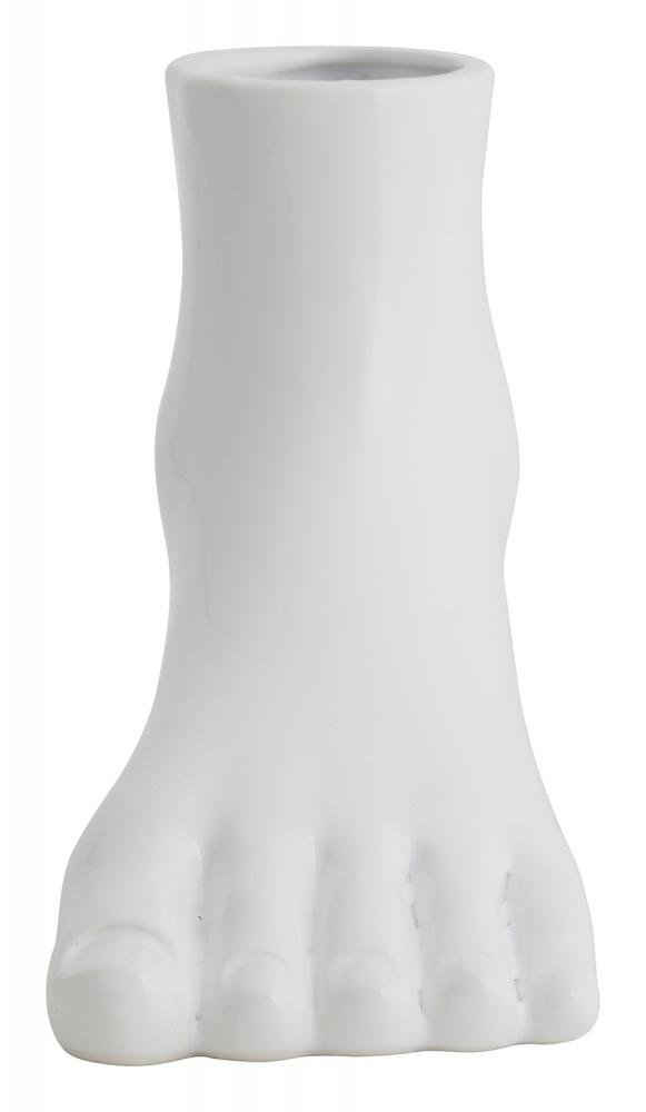 NORDAL Dekovase »Aruba in Fußform in Weiß, 19,5 x 26 cm«