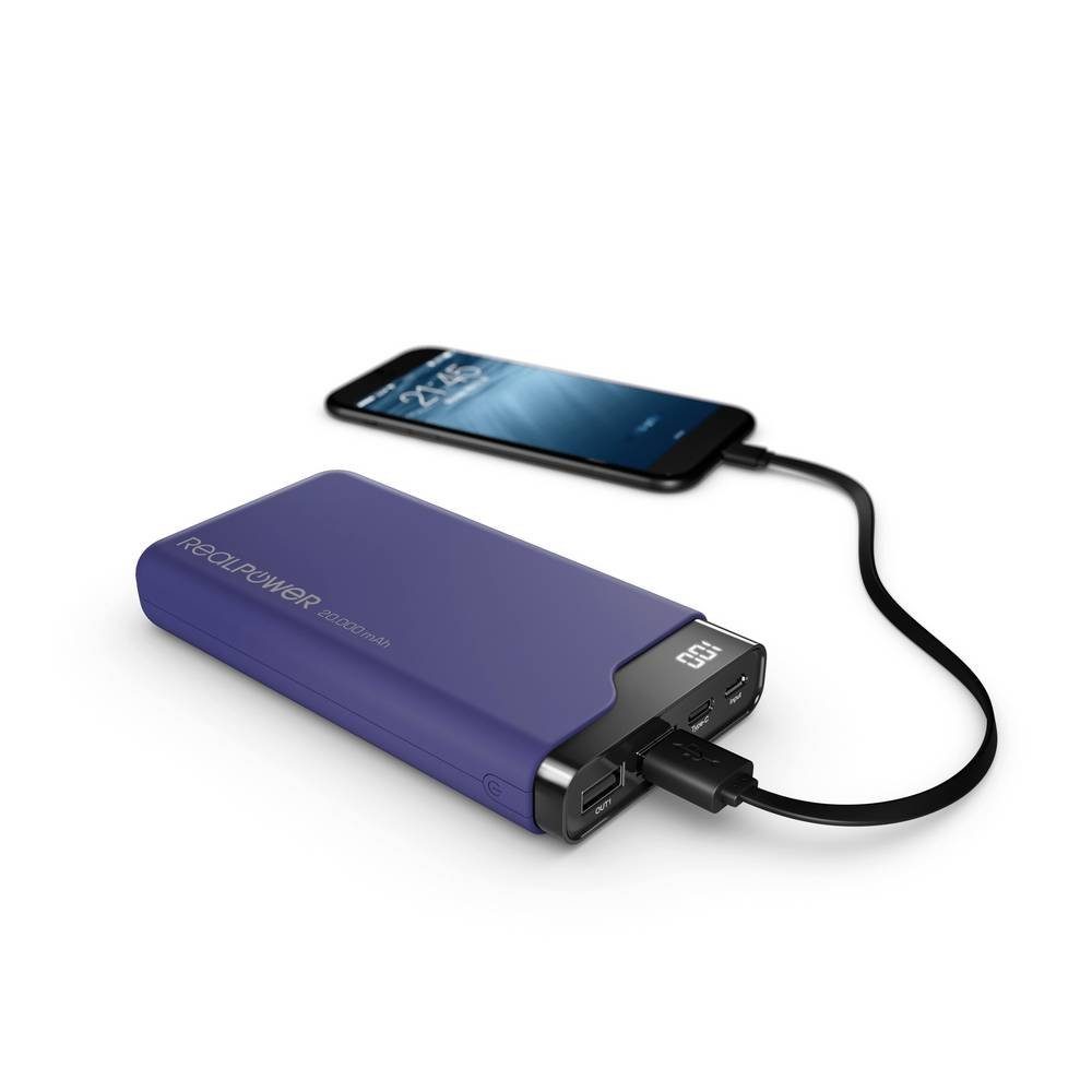Realpower Powernbank navyblue 333643 Powerbank