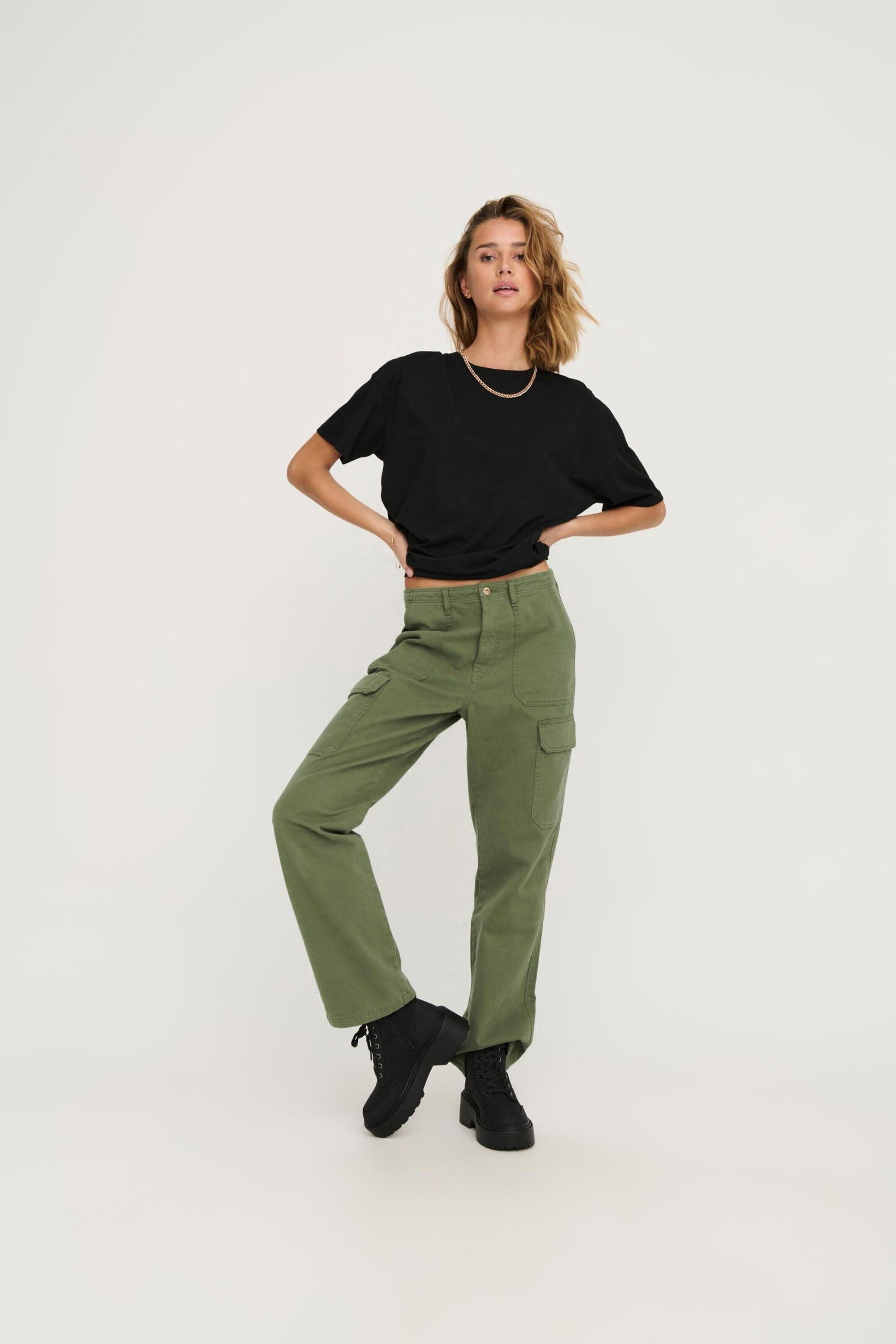 ONLY Cargohose ONLMalfy (1-tlg) Plain/ohne Details
