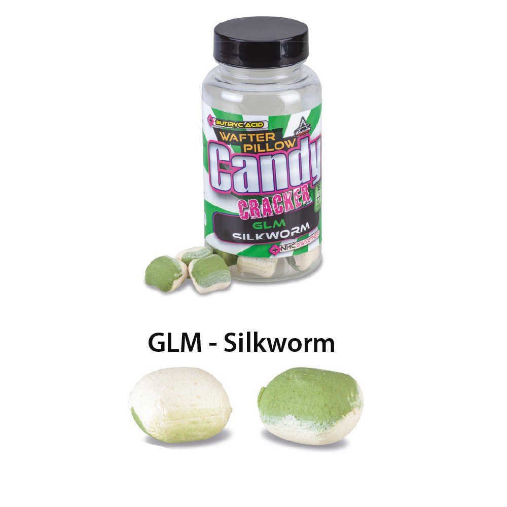Anaconda Kunstköder 14x15mm - Pillow Anaconda Silkworm Cracker Wafter - Candy GLM