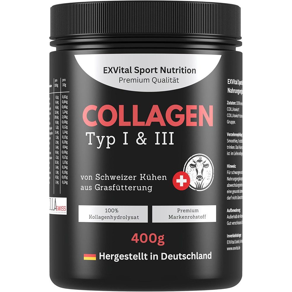 Collagen Pulver von Schweizer Alpenkühen aus Grasfütterung Pulver