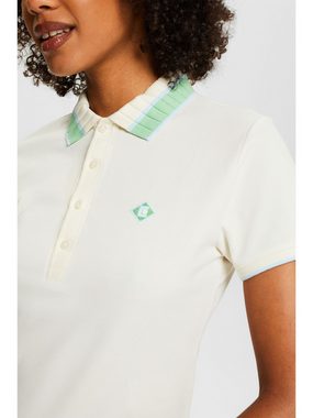Esprit T-Shirt Kurzärmliges Poloshirt aus Baumwolle (1-tlg)