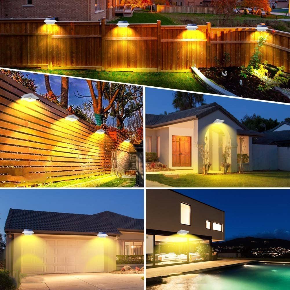 8Stück integriert Zaun, Solarlampen Wandleuchten fest LED Dachrinnenleuchte Dekor safety Home Für