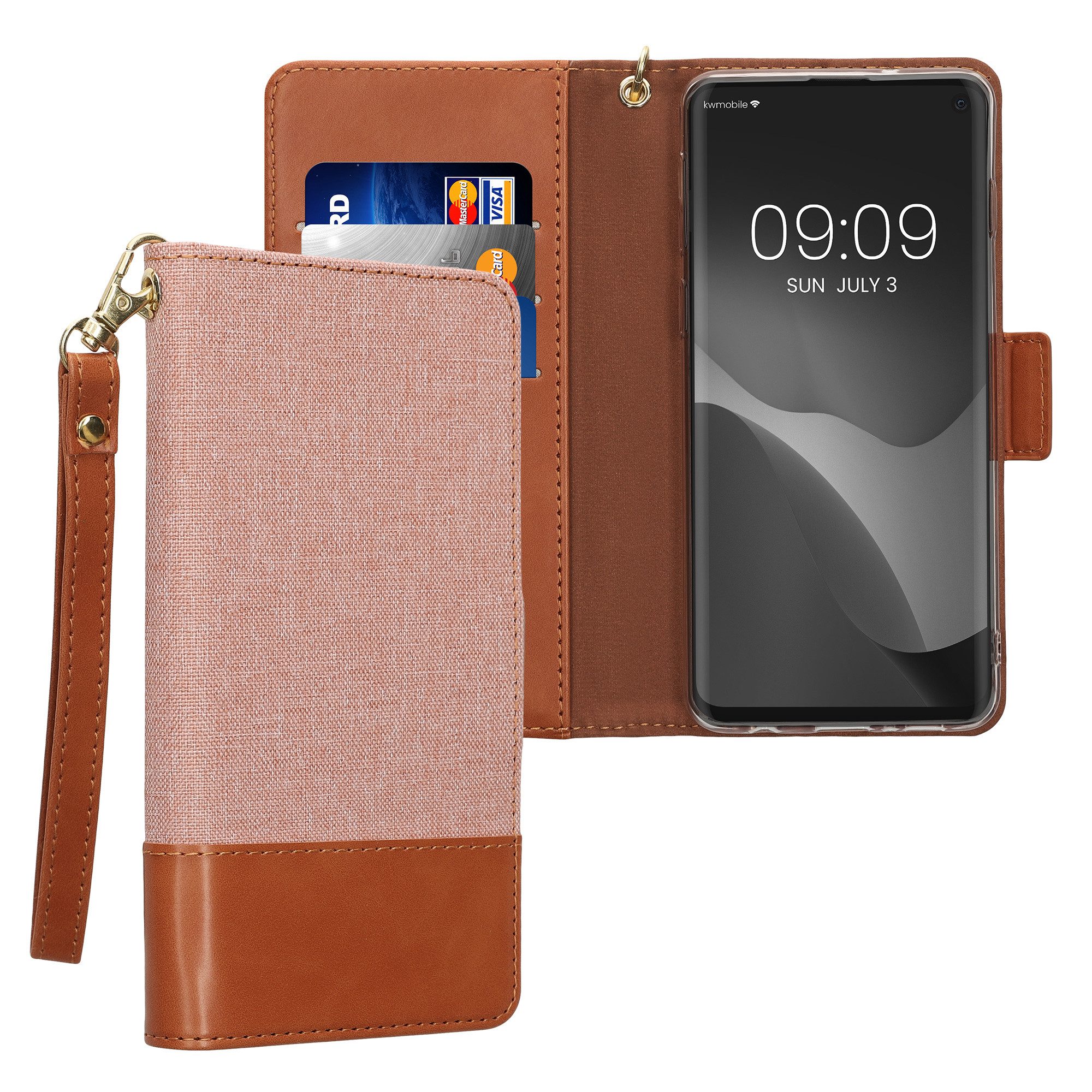 kwmobile Etui Hülle klappbar für Samsung Galaxy S10 Handyhülle, Kunstleder günstig online kaufen