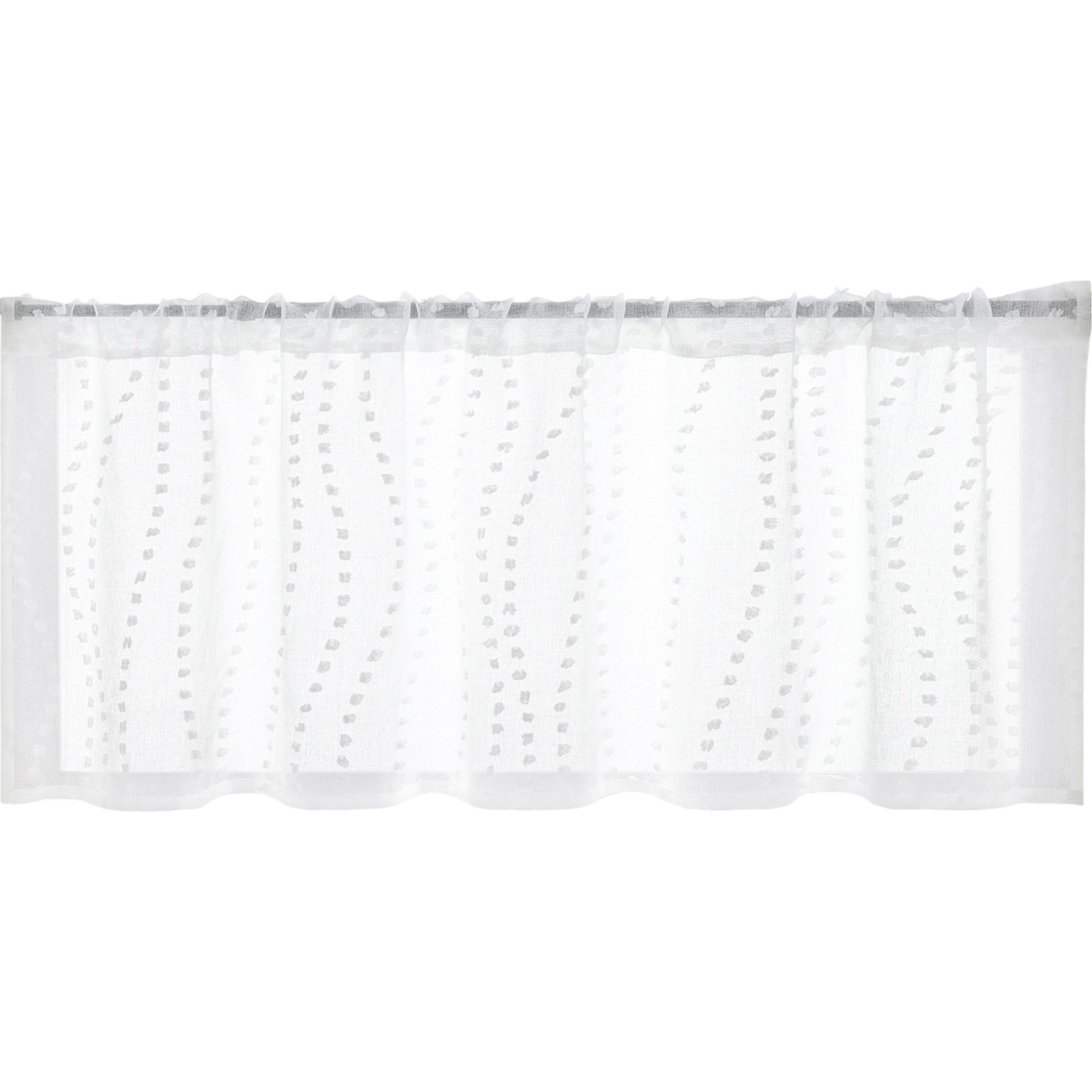 Joyswahl Scheibengardine, Stangendurchzug, transparent, Wellenmuster mit kl günstig online kaufen