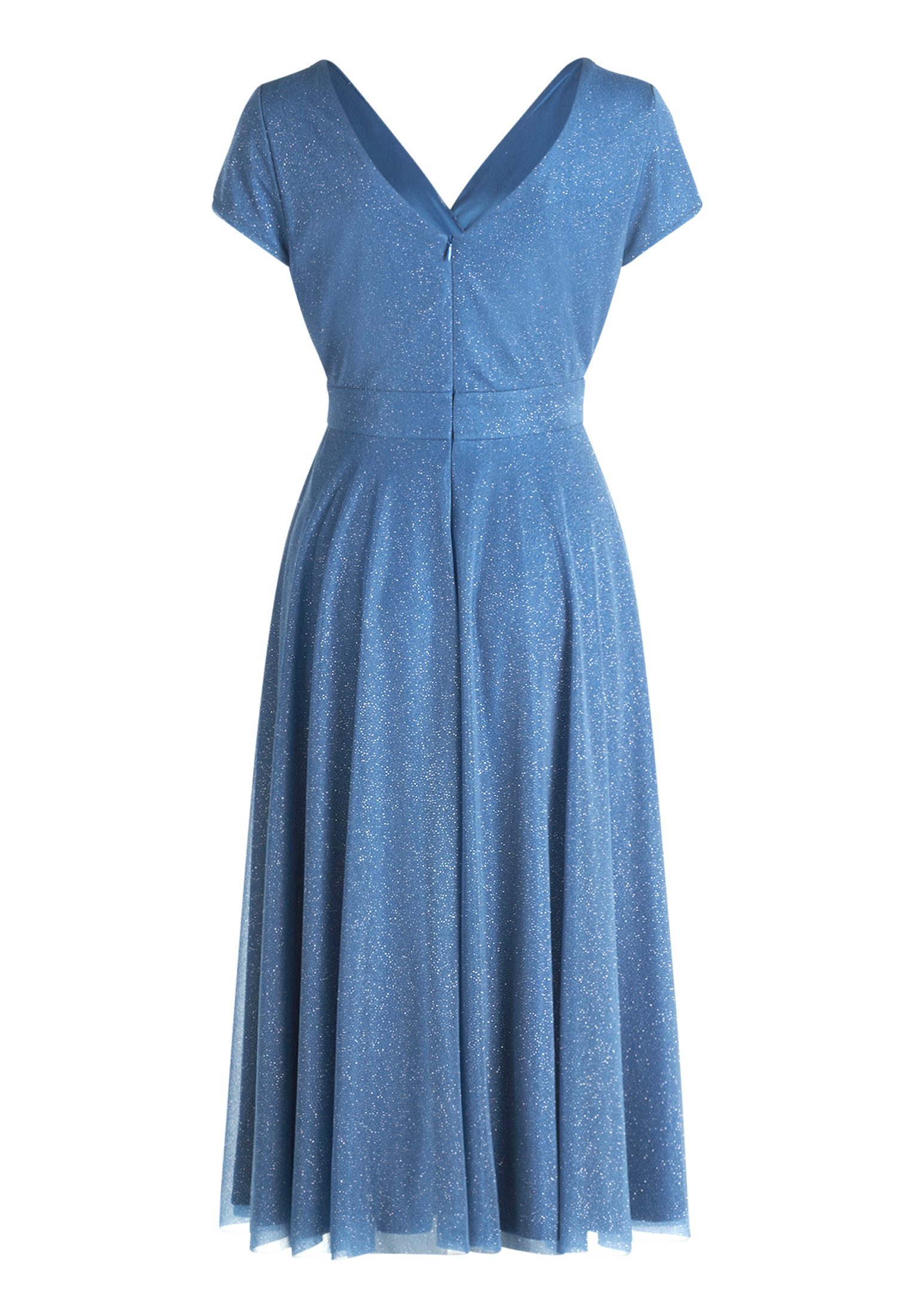 Vera Mont Cocktailkleid Damen im Glitzer-Look Stoff