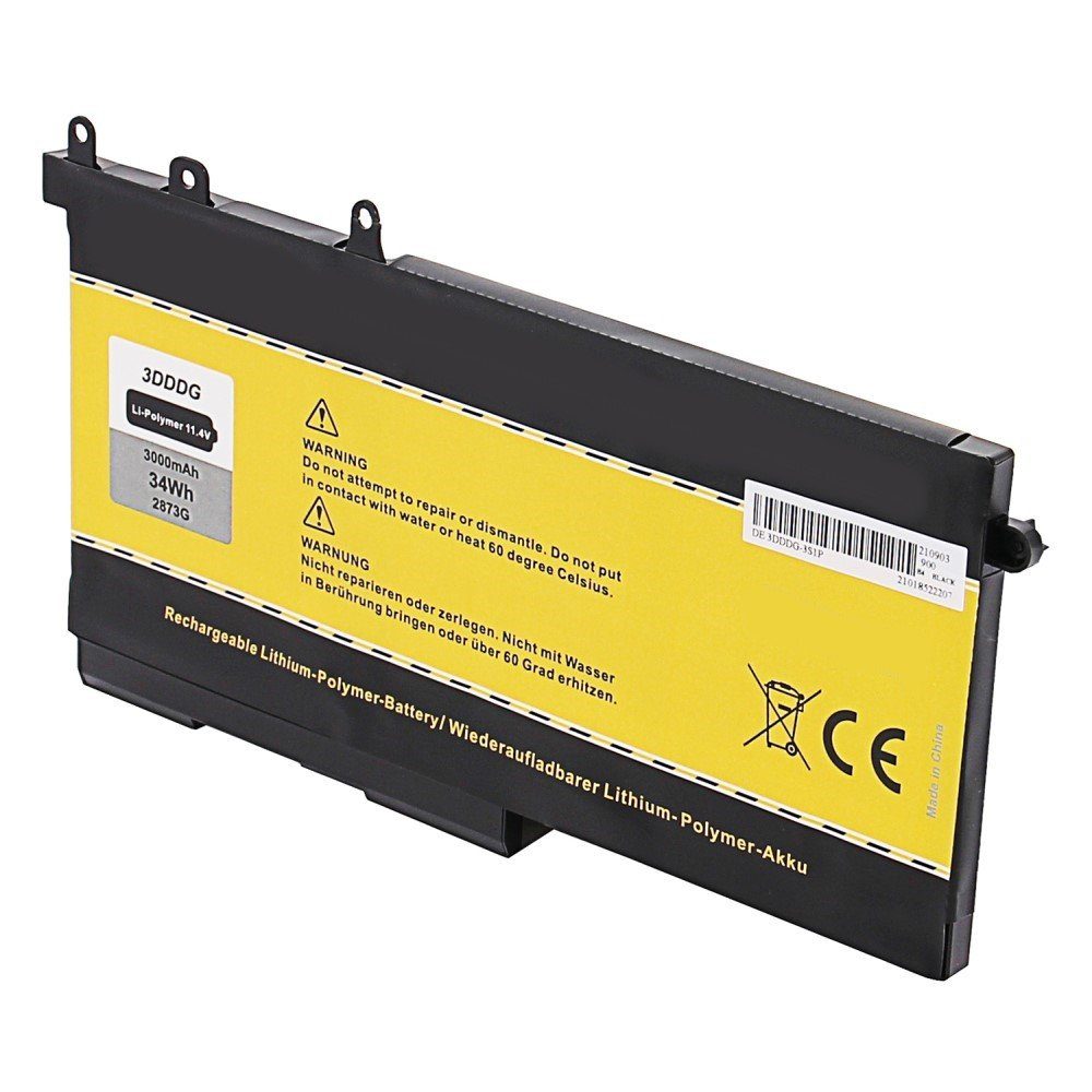 GOLDBATT Akku für Dell den E5580 E5280 mit 3000 mAh V, M3520 maßgefertigte inklusive M3530 E5480 Original 3000mAh und 100 Akkus kompatibel Ersatzakku Laptop-Akku GJKNX 1 Passform St), 3DDDG durch (11,4 Überladungs- Kurzschlussschutz 