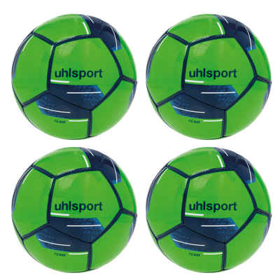 uhlsport Fußball TEAM MINI (4x1 colour) fluo gruen/marine/weiss