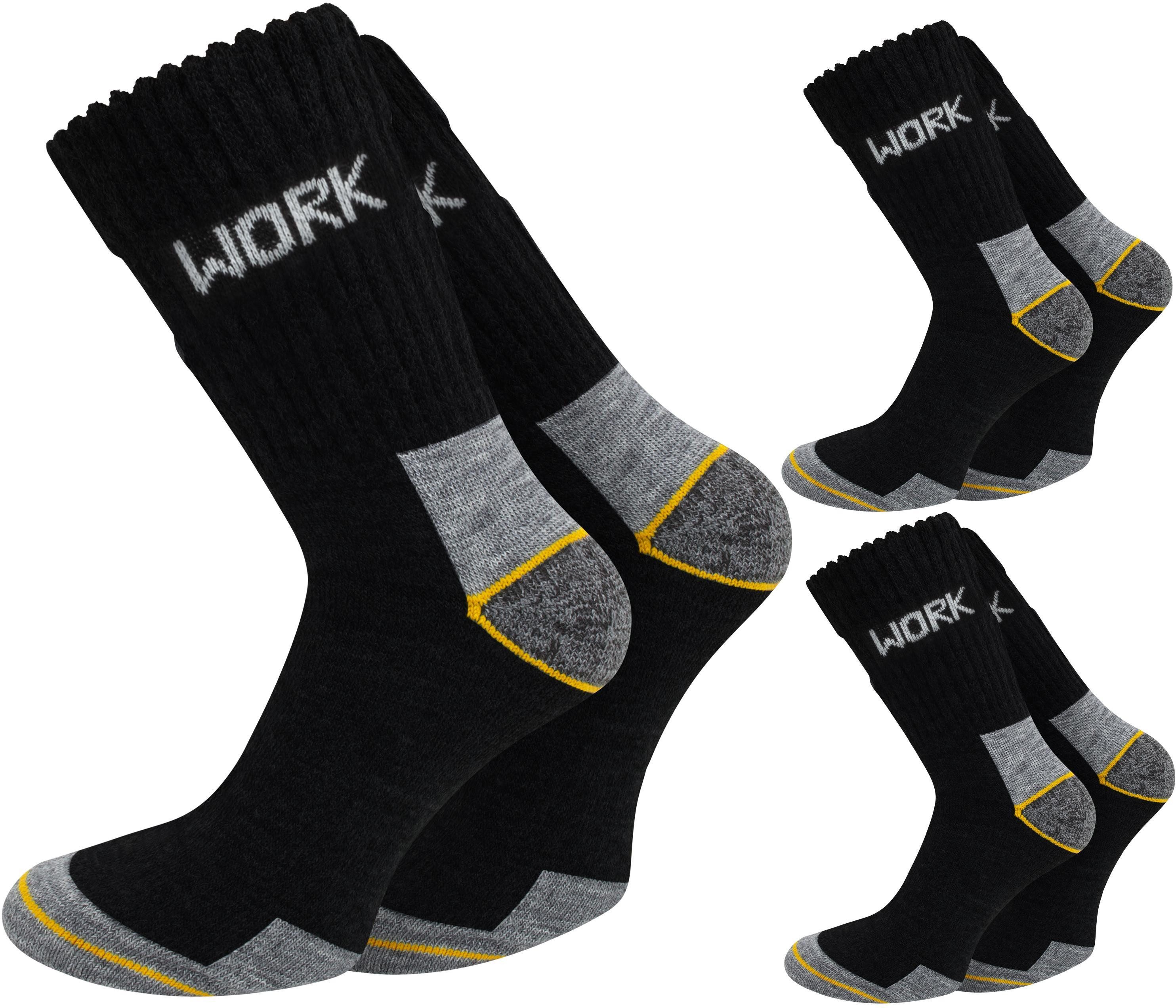 normani Basicsocken 6 Paar Arbeitssocken Work Wool (6er-Set, 6 Paar) robust, langlebig und bequem