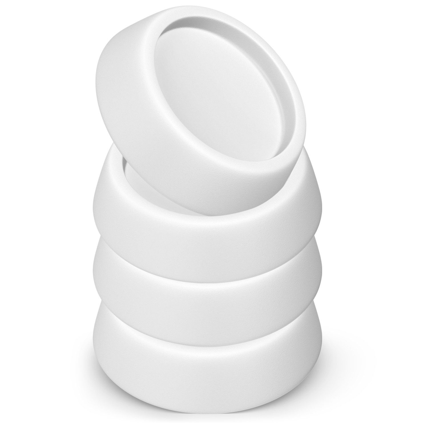 VIOKS Vibrationsdämpfer Schwingungsdämpfer 4 Stück Gummifüße Rund weiß, für Waschmaschine Trockner