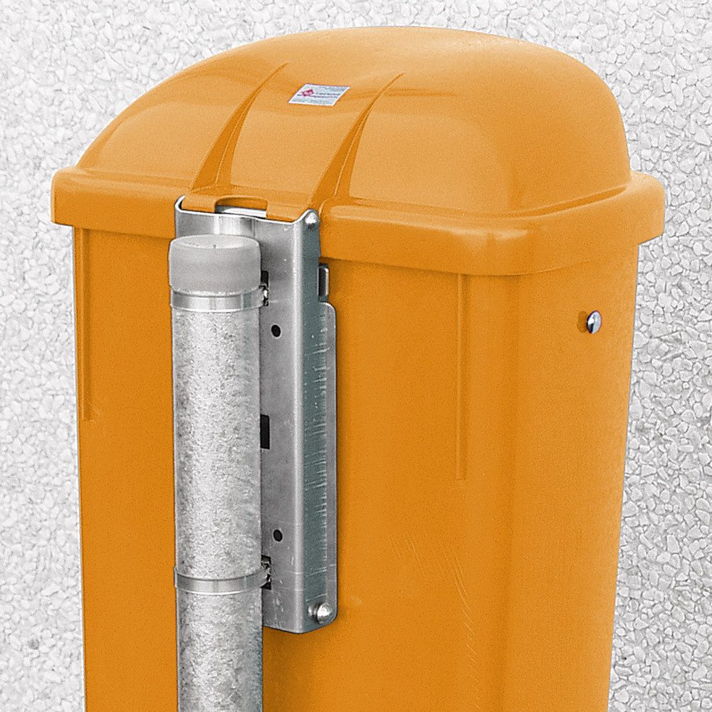 BRB-Lagertechnik Mülleimer BRB Abfall-Behälter für den Außenbereich, Inhalt 50 Liter, Abfall-Behälter, robust, wetterfest und UV-stabilisiert