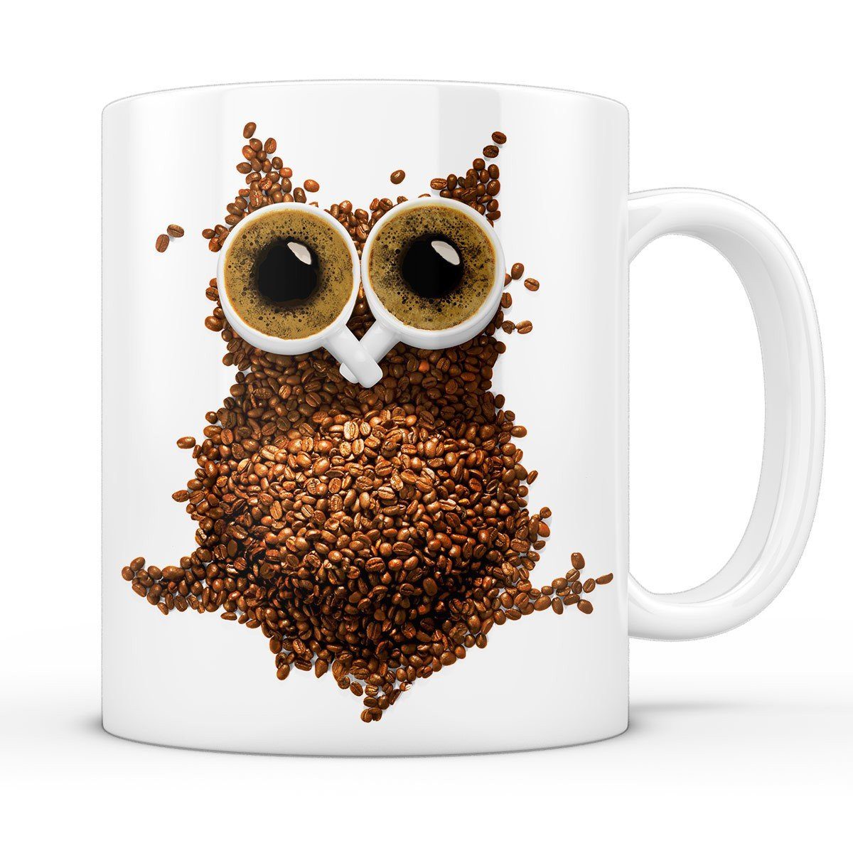 style3 Tasse, Keramik, Kaffeeeule Kaffeebecher Tasse Koffein kraft cafe kaffee-bohnen coffee baritsta koffein junkie uhu