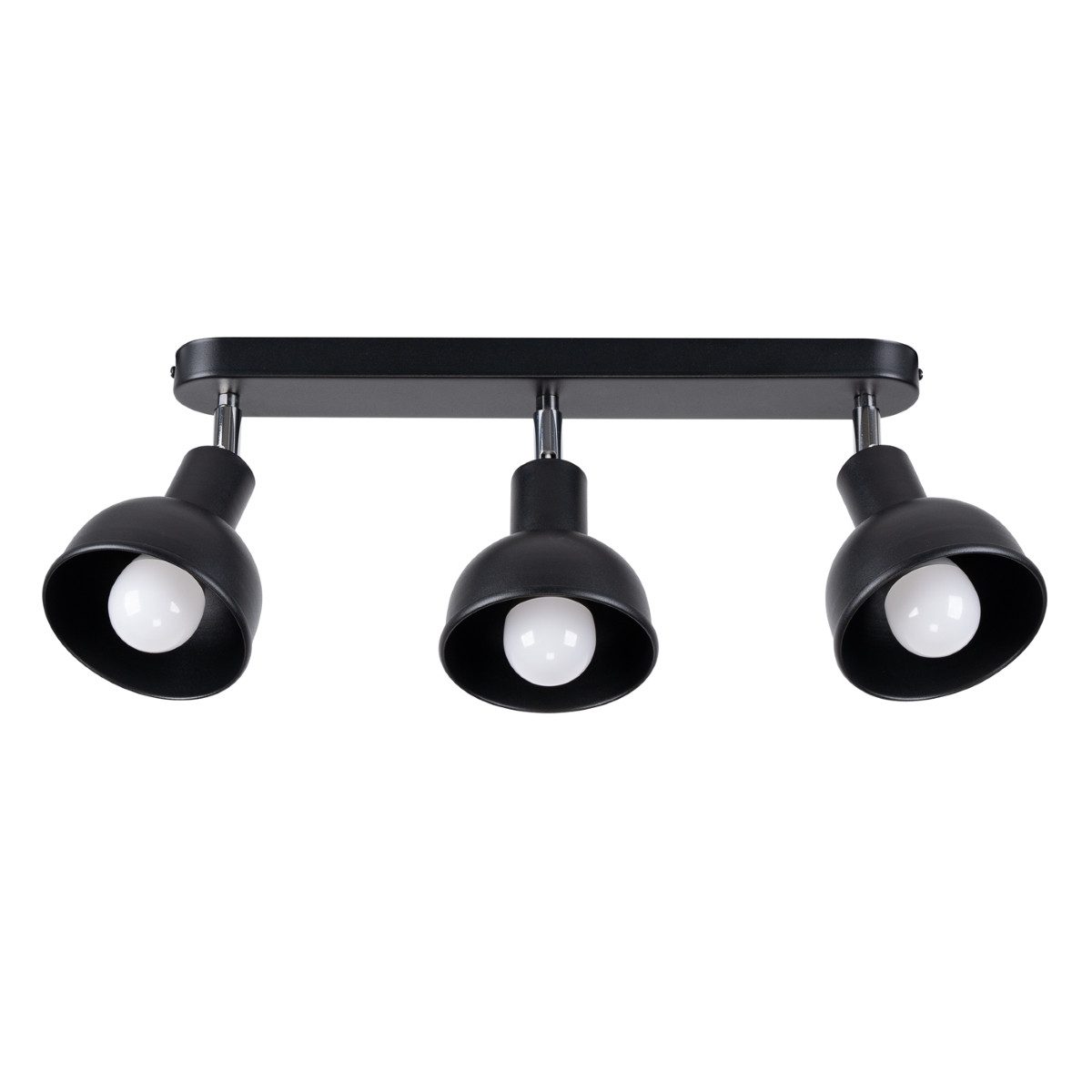 möbelvita Deckenleuchte Deckenleuchte LINO 3 Schwarz, einstellbarer Lichtstrahl, NEIN