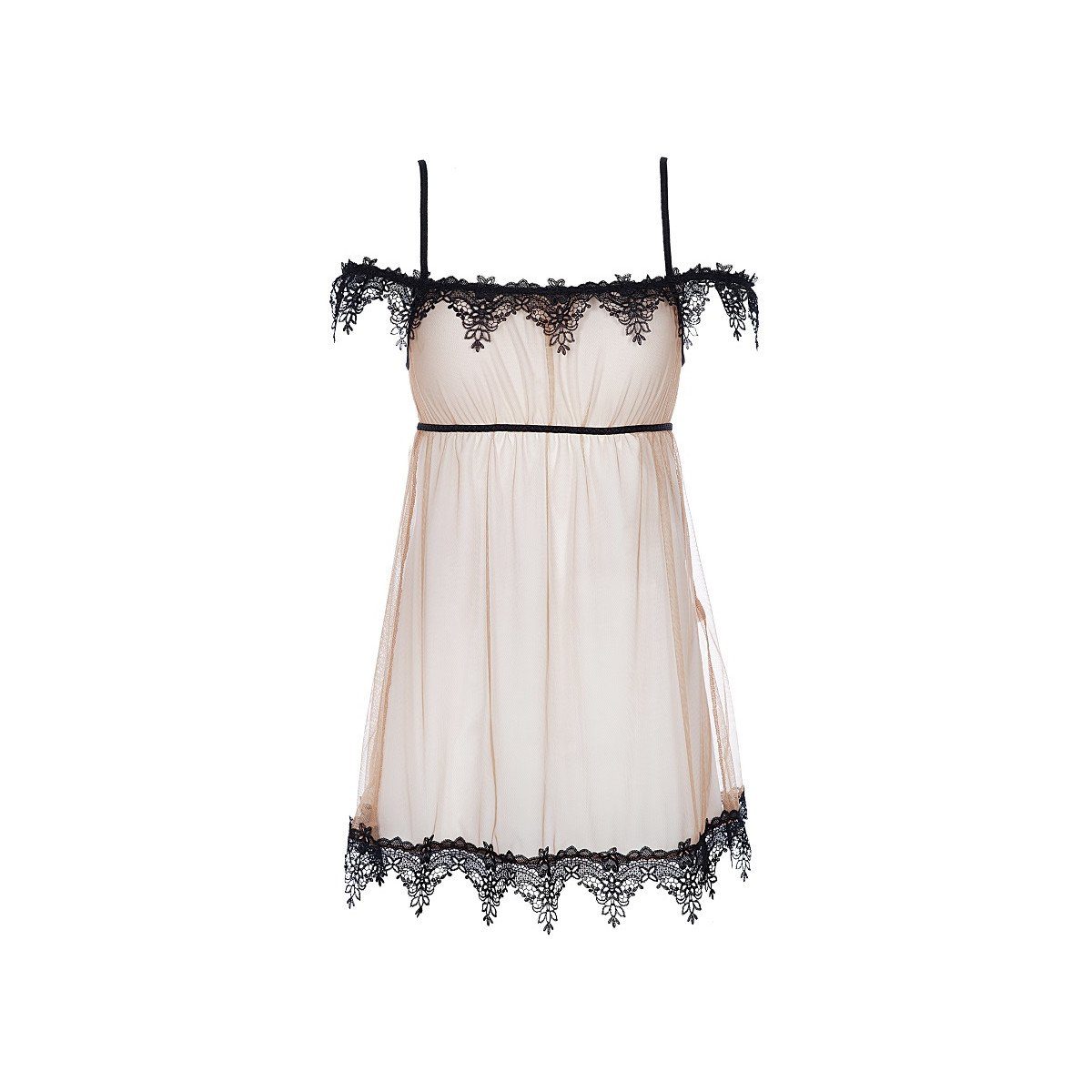 Axami Negligé Axami - V - 8919 babydoll & string beige (Packung)