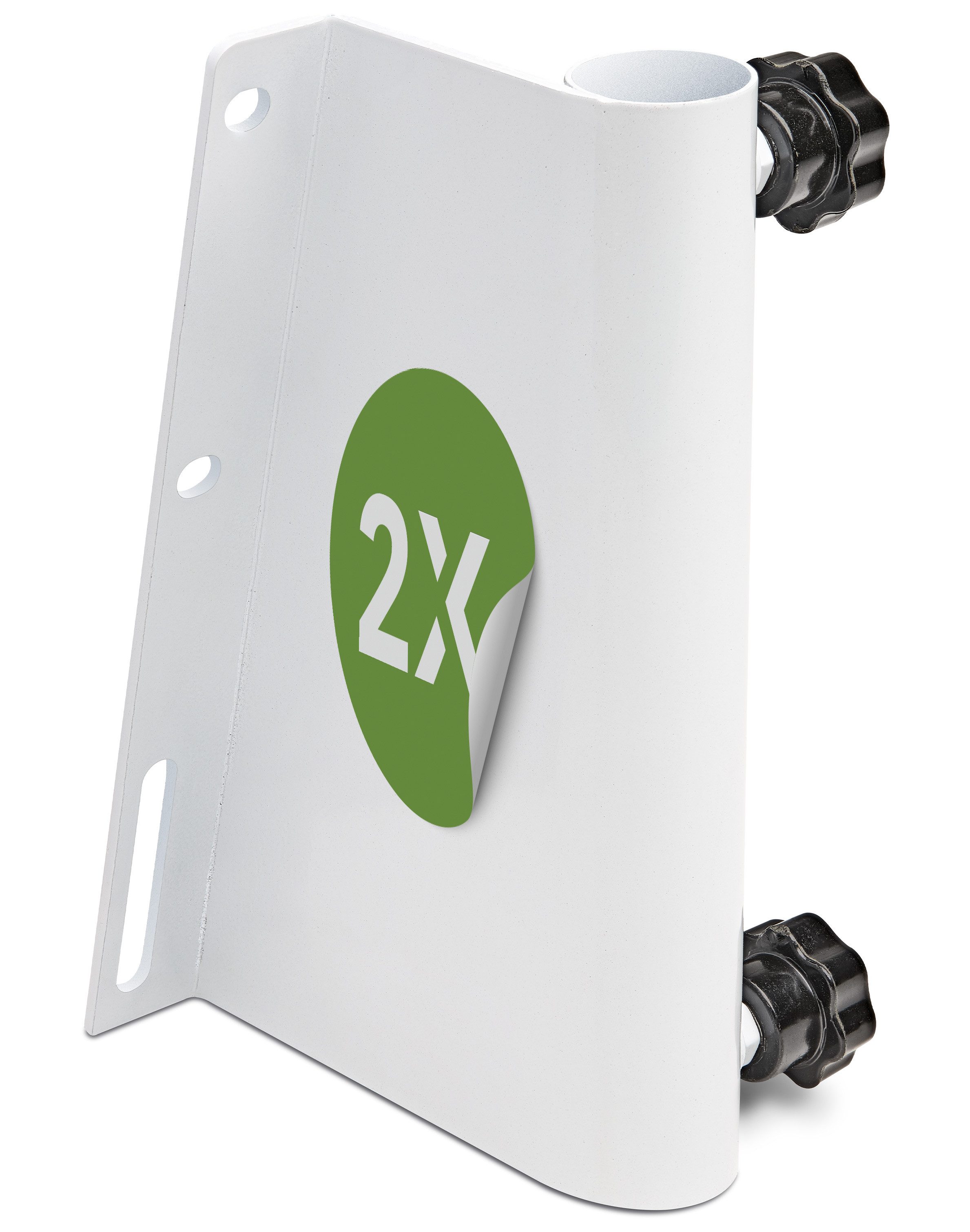 ac SPORT Schirmhalter Set für Gartenbank ohne Standfuß, Schirmhalter platzsparend, für Stöcke bis Ø 28 mm, Set