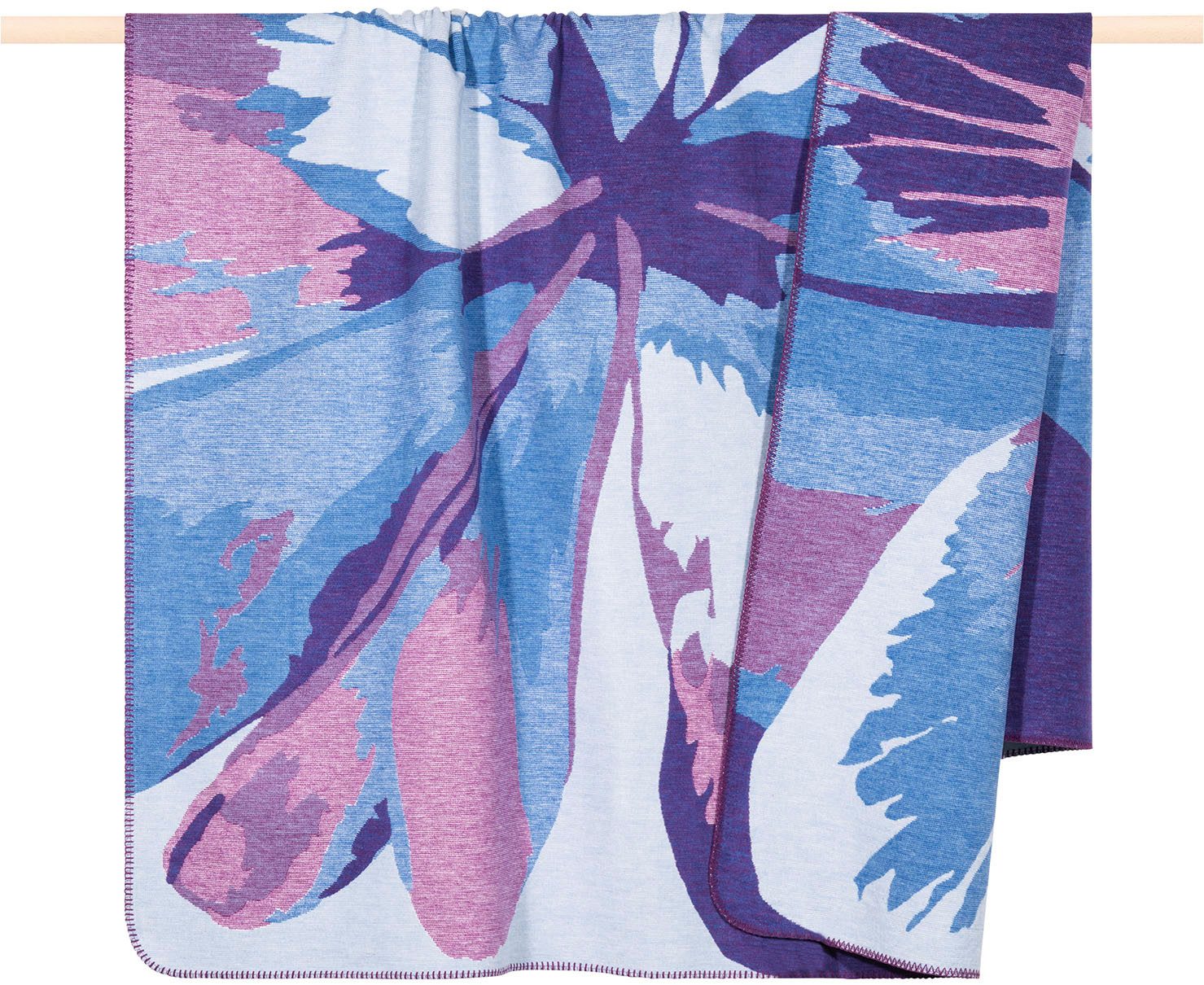 Wohndecke FLOWER, PAD, Made in Europe, Wendefunktion, Motiv Blume, 150x200 günstig online kaufen