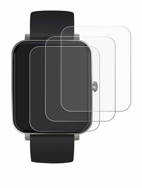 Savvies Schutzfolie für Souccess Smartwatch 1.54", Displayschutzfolie, 6 Stück, Folie klar