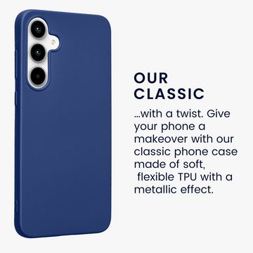 kwmobile Handyhülle Case für Samsung Galaxy A35, Hülle Silikon metallisch schimmernd - Handyhülle Cover