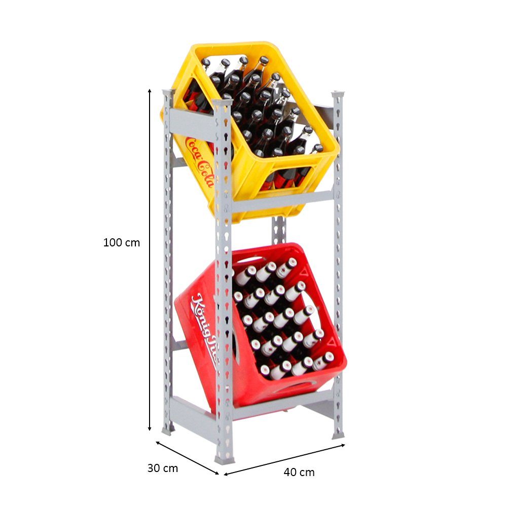 PROREGAL® Flaschenregal Getränkekistenregal Kastenegal CAMEL 2 Ebenen 100x4 günstig online kaufen