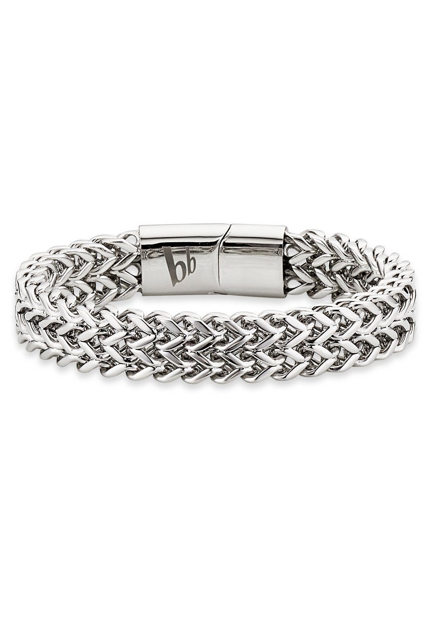 Bruno Banani Armband Schmuck Geschenk Armkette Ankerkette 12 mm breit Silber
