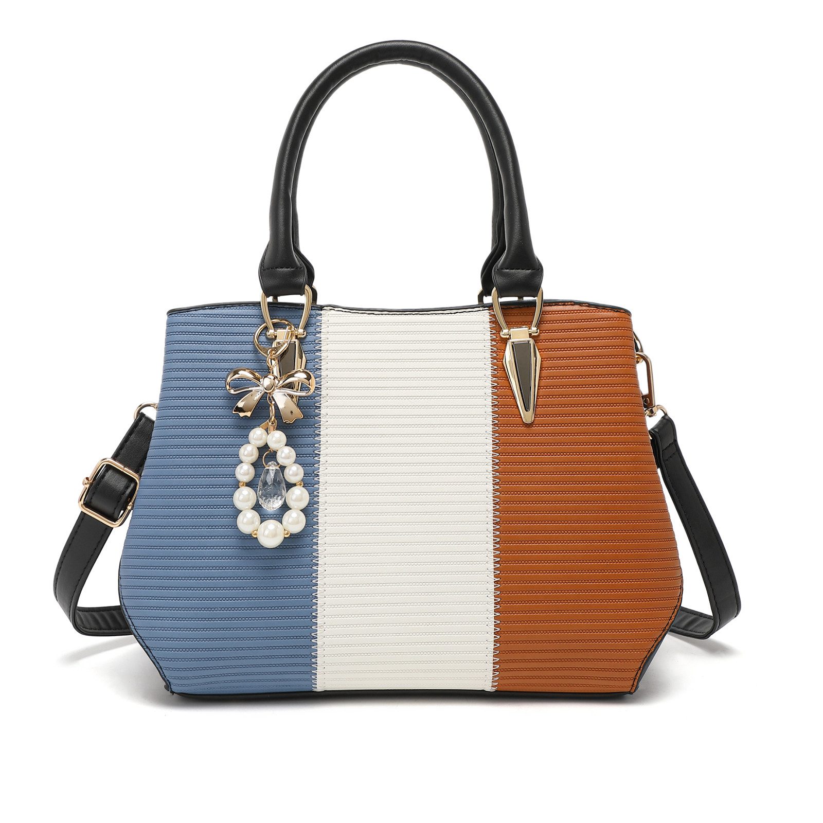 Miss Lulu Henkeltasche Handtasche Damen Mittelgroß günstig online kaufen