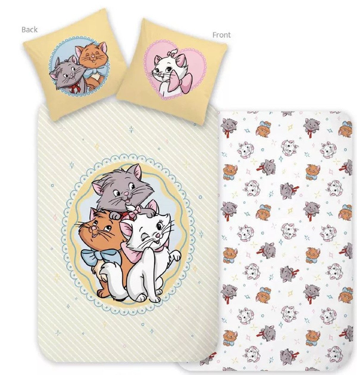 Disney Kinderbettwäsche Disney Aristocats Marie Trio Kinder-Bettwäsche zauberhafter