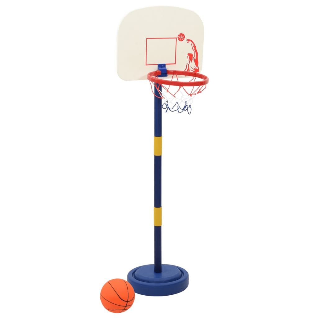 Basketballständer Basketballkorb mit Ständer, Ball & Pumpe Verstellbar 90/121 cm