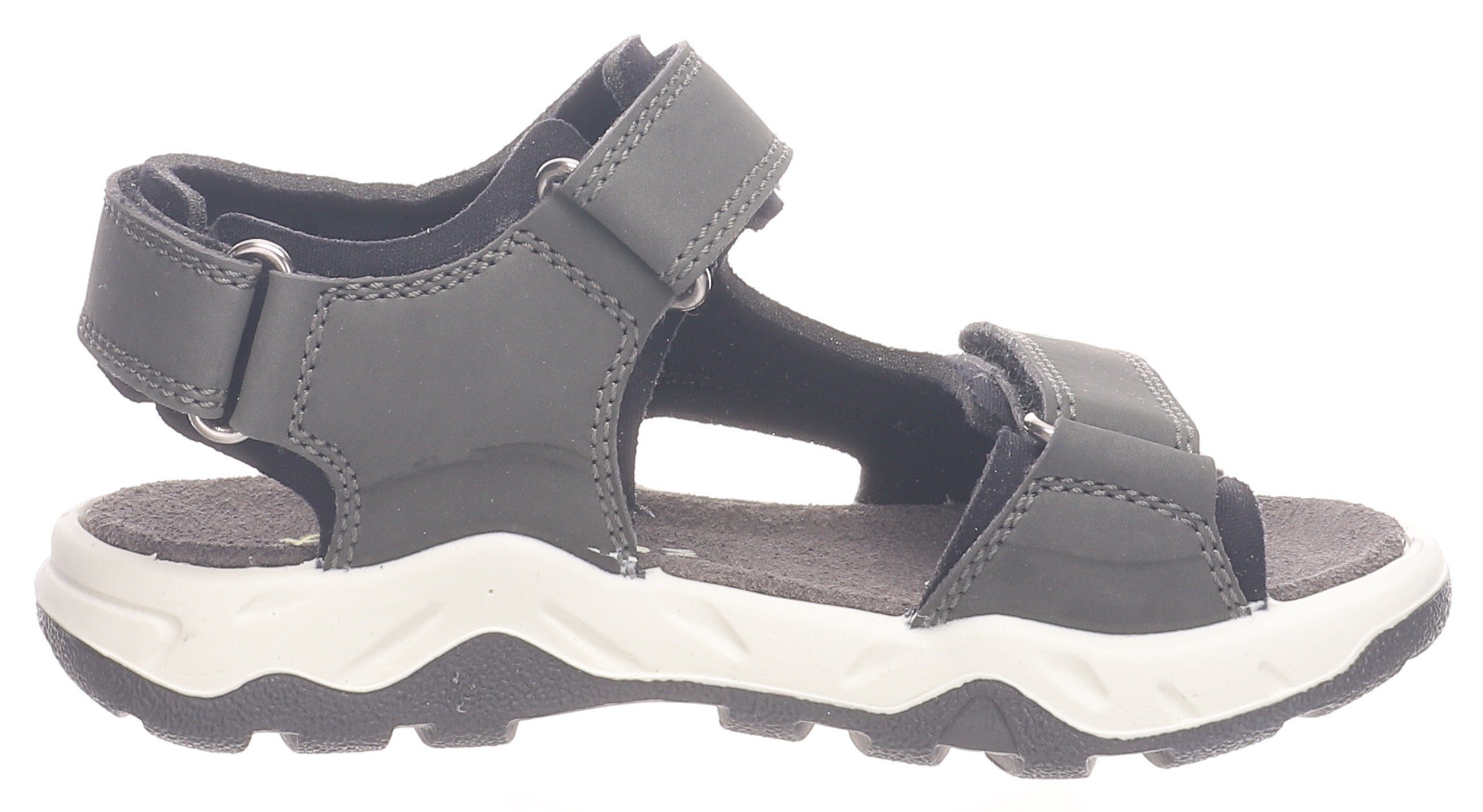 Klettverschlüssen Sandale grau-neongrün OVENO Mittel mit Lurchi WMS: