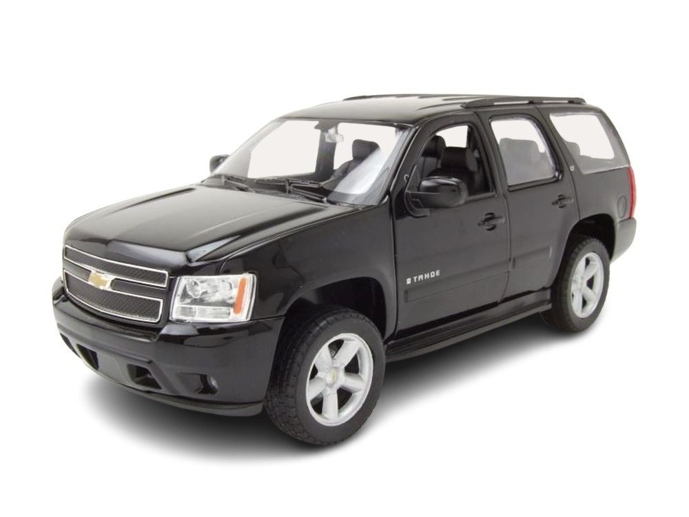 Welly Modellauto Chevrolet Tahoe 2008 schwarz, Maßstab 1:24
