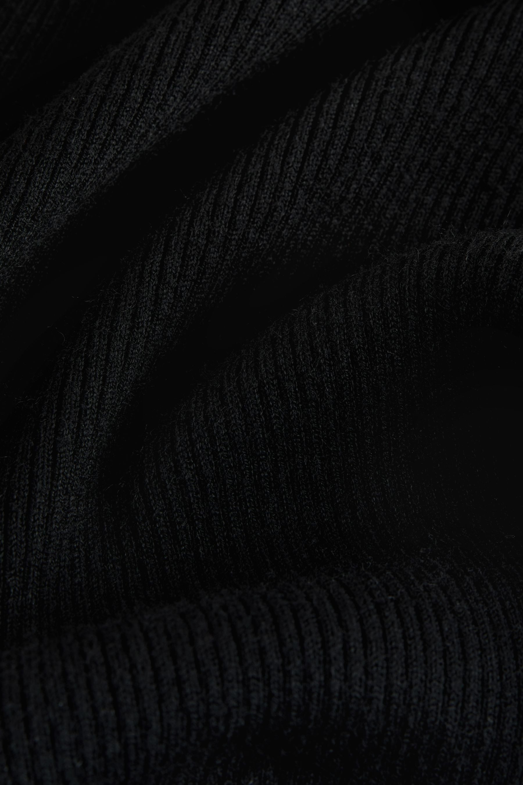 Next Strickpullover Gerippter Rollkragenpullover mit Wollanteil günstig online kaufen