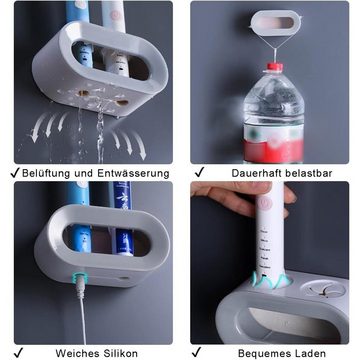 Rnemitery Zahnbürstenhalter Zahnbürstenhalter Wand,Halterung Elektrische Zahnbürste, 2 Stücke, (2-St)