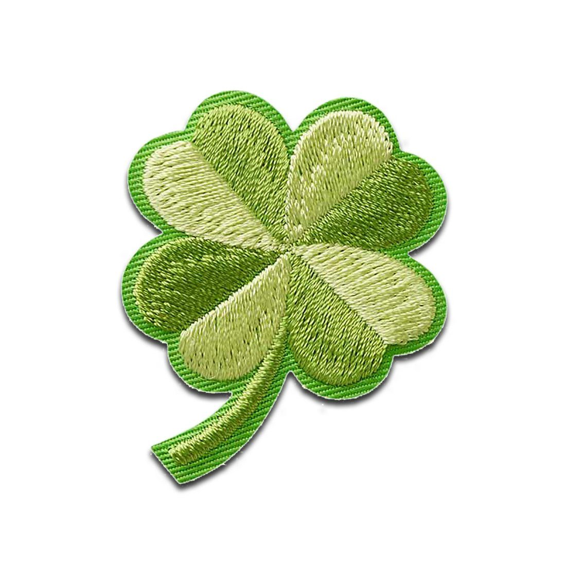 Mono-Quick Пластырь Bügelbild, Aufbügler, Applikationen, Patches, Flicken, zum aufbügeln, Polyester, Kleeblatt Pflanze Glück - Größe: 4,8 x 3,8 cm