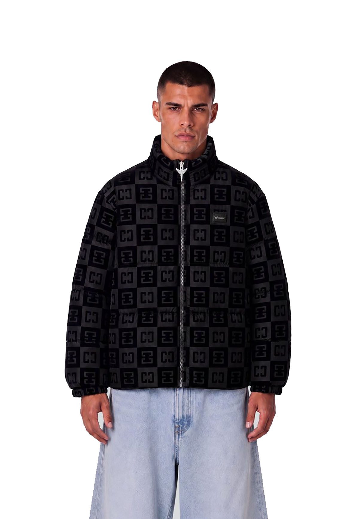 COLUCCI Winterjacke Checkerboard (kein Set) Allover-Multicolor-Print