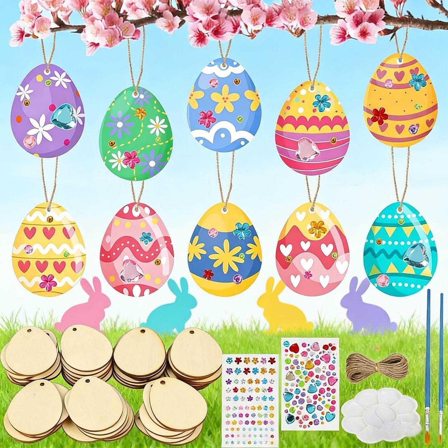 LuxusKollektion Kreativset Bastelset Ostern Kinder Holz 69 Teile