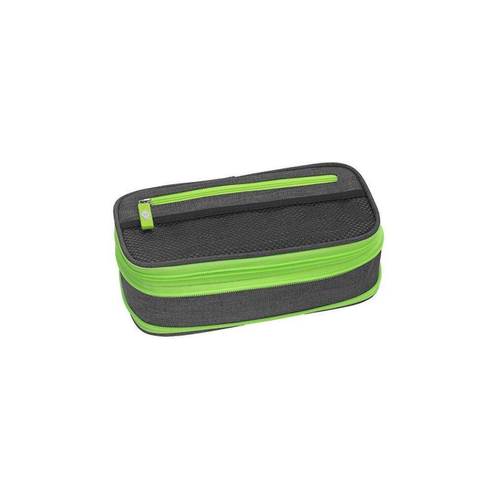 WEDO Federmäppchen Schlampermäppchen NEON Stretch neongrün/grau, 23,0 cm