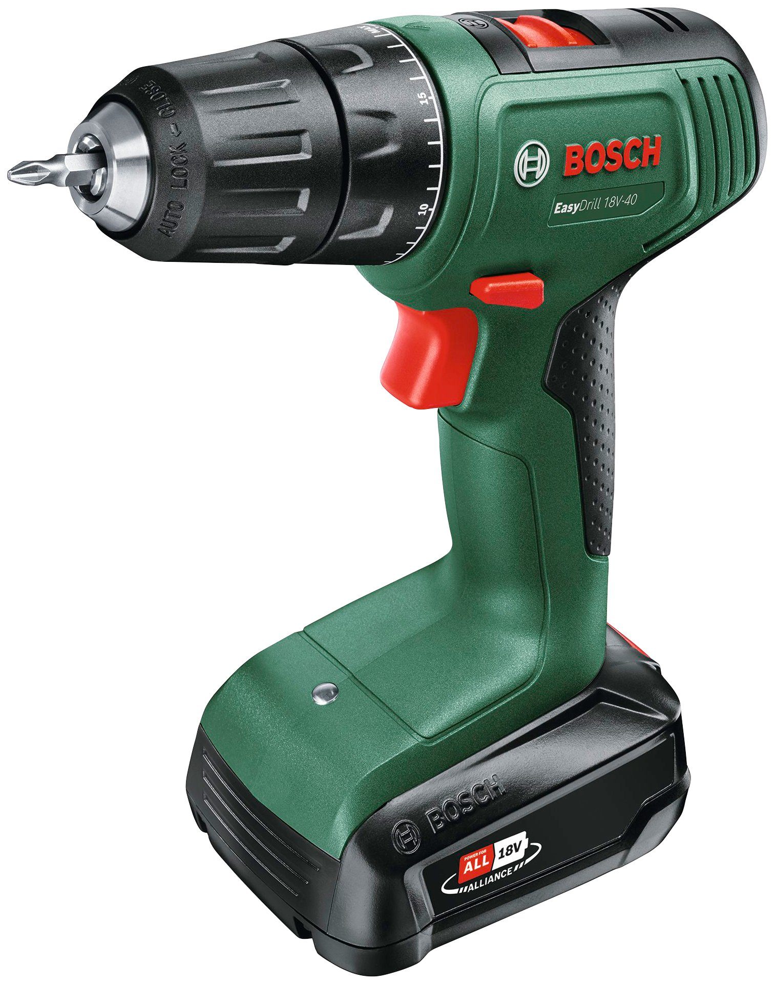 Bosch Home & Garden Akku-Bohrschrauber EasyDrill 18V-40, Inkl. Koffer, mit Akku 18V/2Ah und Ladegerät