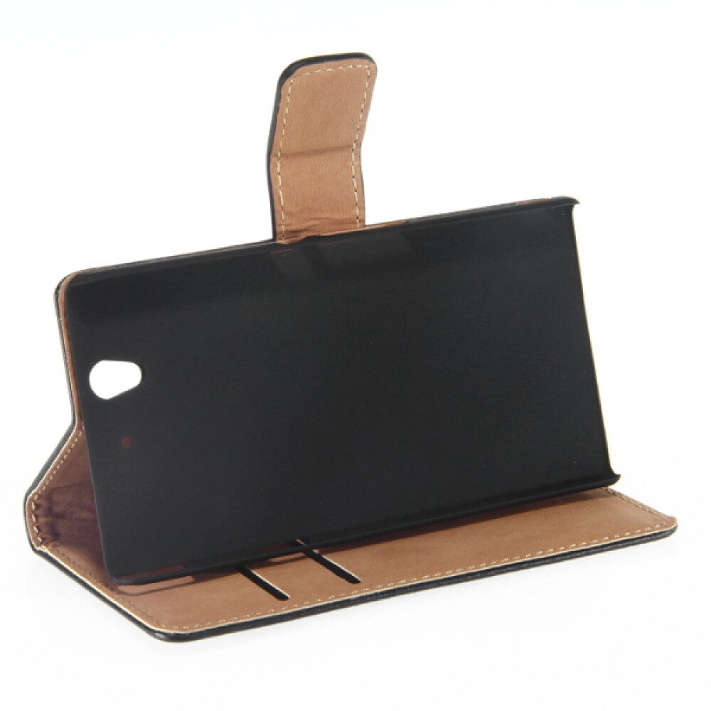 Handytasche Lederhülle Handyhülle für Sony Xperia Z Schwarz 4250710507870 (Book Cover)
