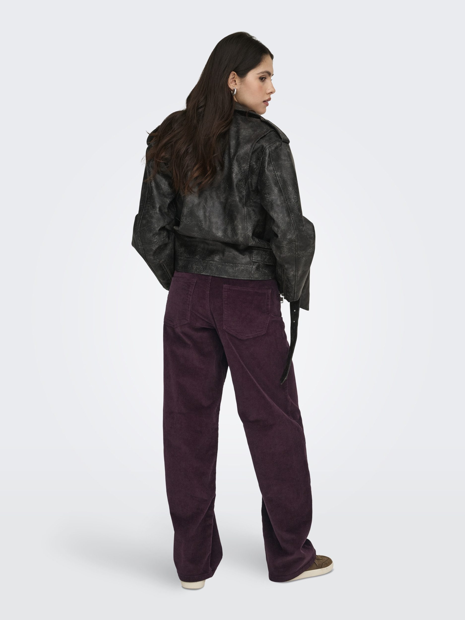 ONLY Stoffhose ONLGIANNA-GLOBAL MW STR BELT CORD P