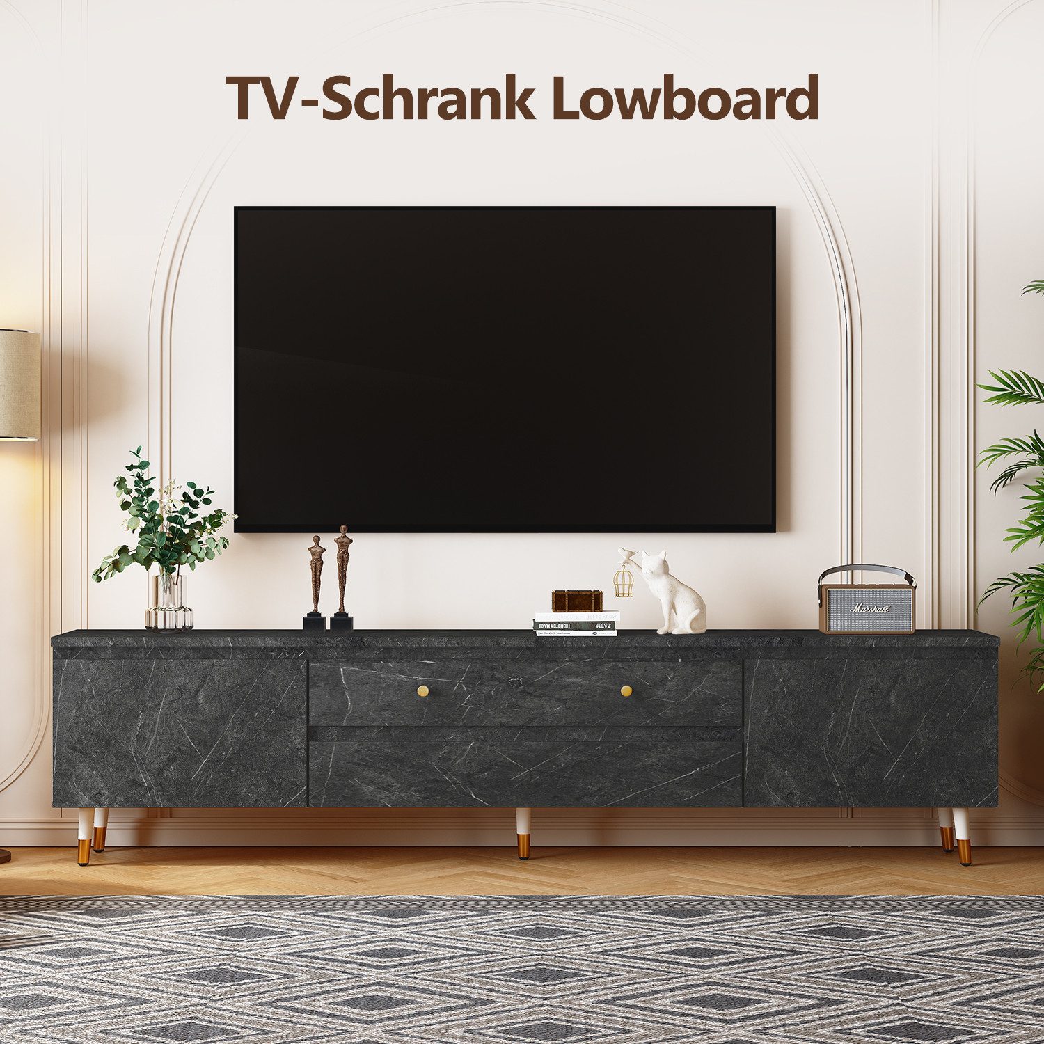 Lexzurn TV-Schrank Hängender TV-Schrank,175cm,Lowboard,Fernsehschrank (TV-L günstig online kaufen