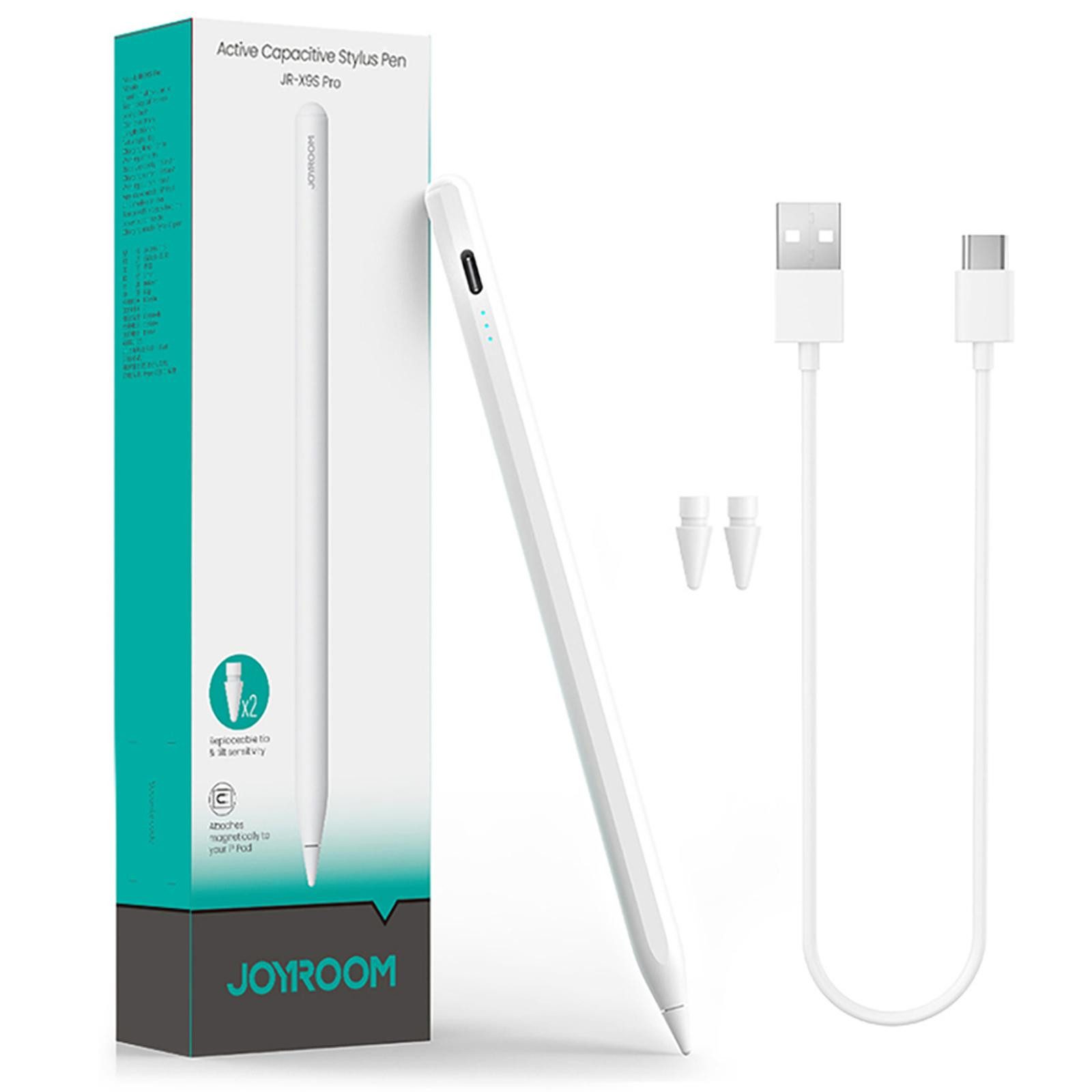 JOYROOM Eingabestift JR-X9S Pro Pencil für iPad 2018-2026 11th A16 10 9 8 7 6 Gen Stylus Pen USB-C Stylus Pen in Weiss