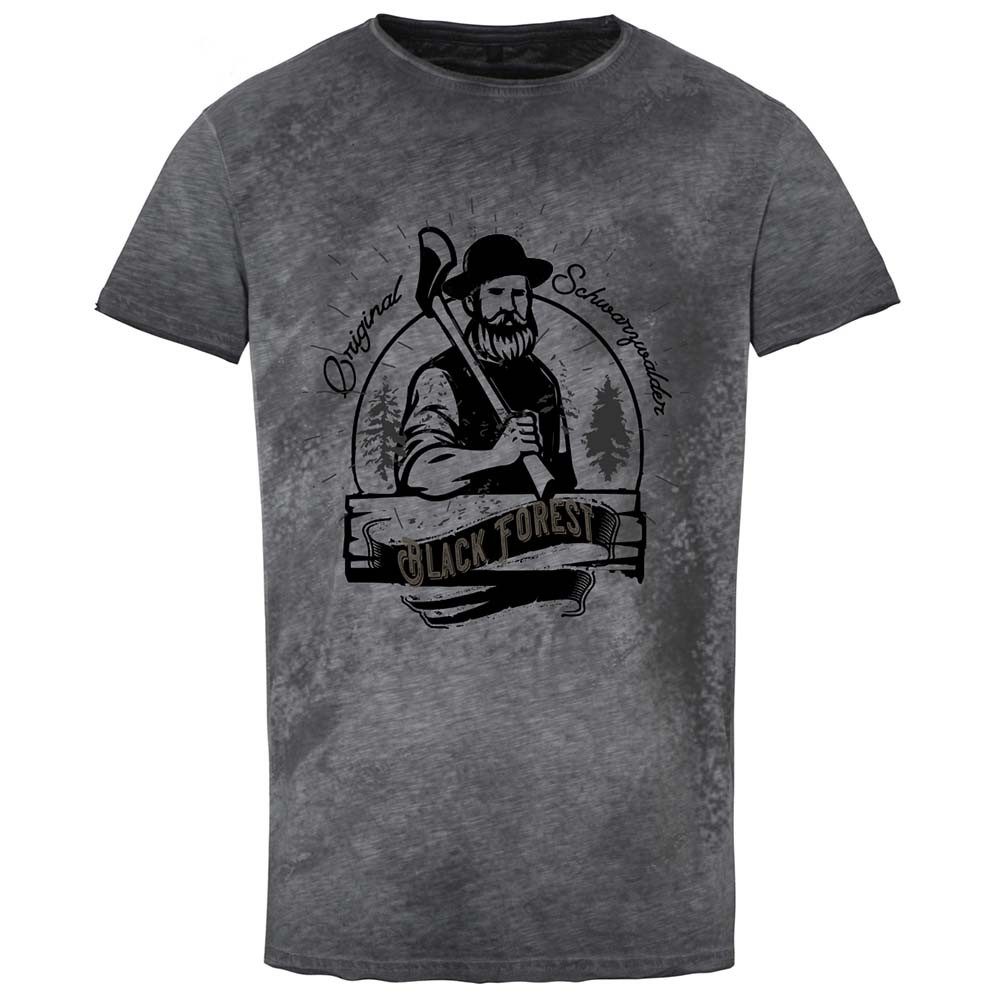Hangowear T-Shirt Trachtenshirt Altman Black Forest grau