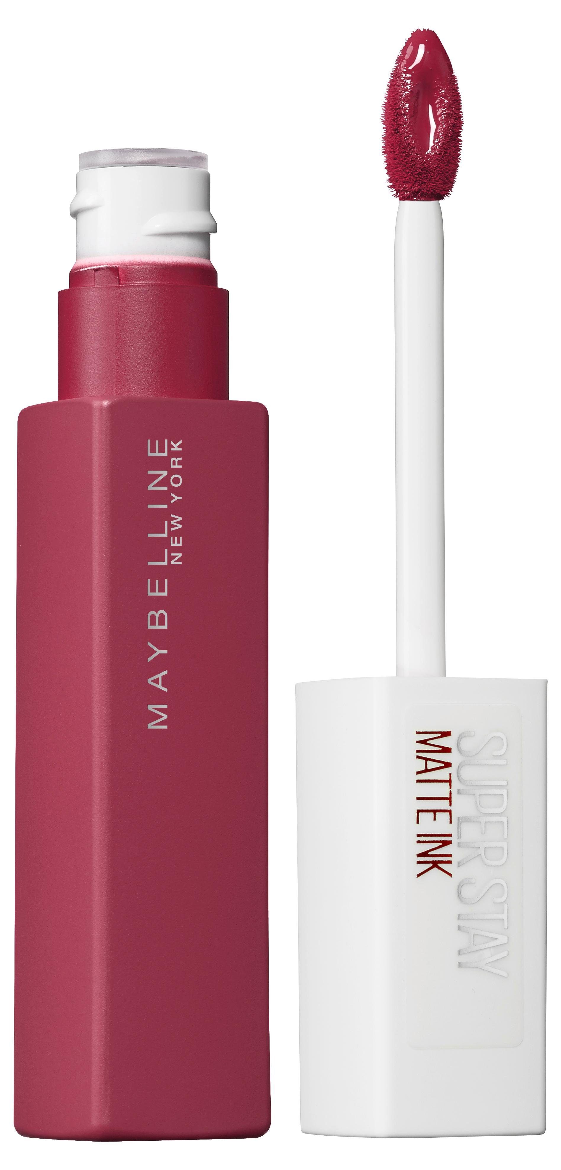 MAYBELLINE NEW YORK Lippenstift Super Stay Matte Ink, mit natürlichen Inhaltstoffen