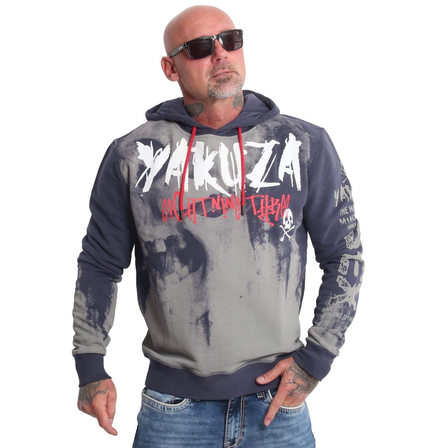 YAKUZA Hoodie Skull Tag