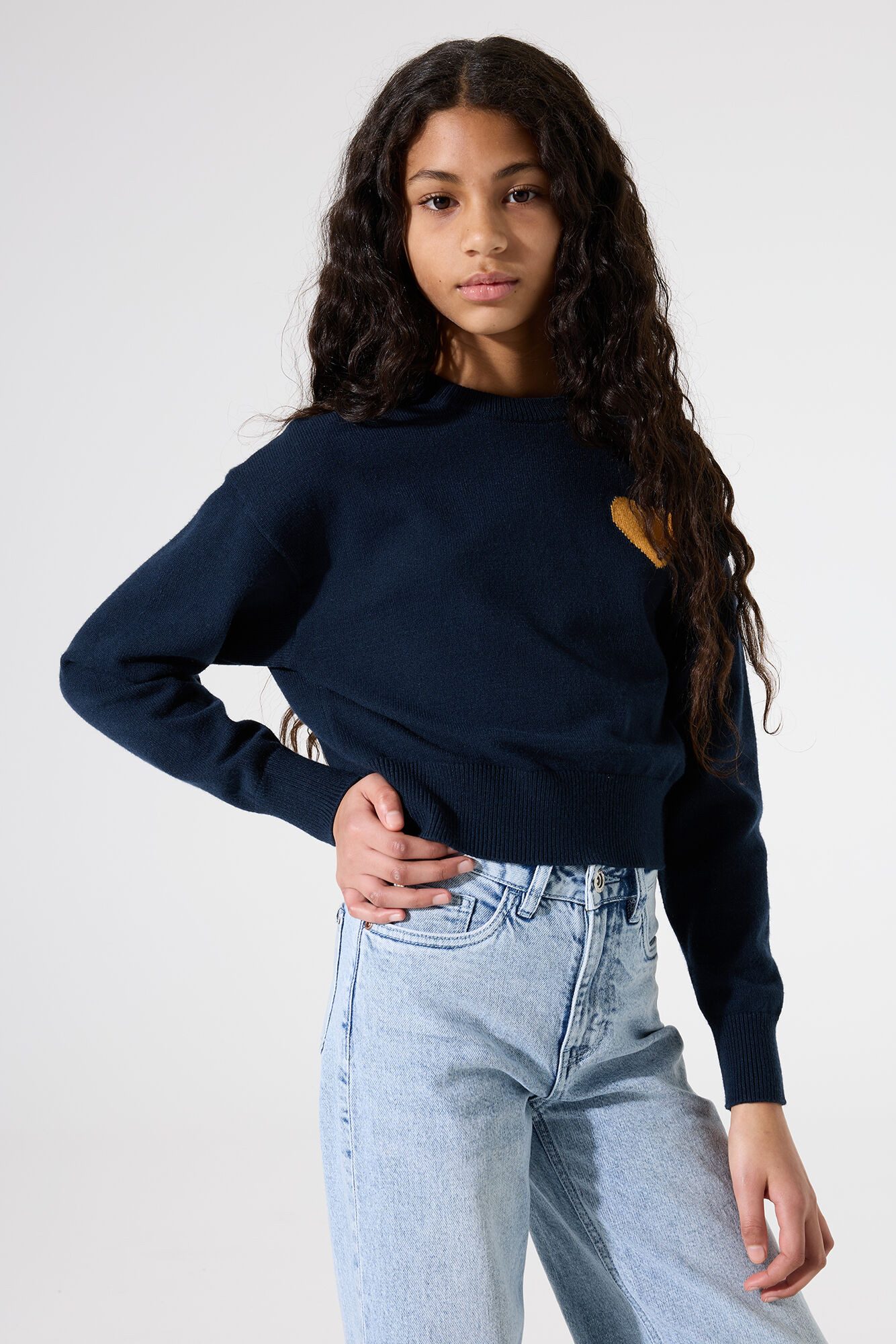 Garcia Strickpullover Weiche Qualität und lockerer Schnitt