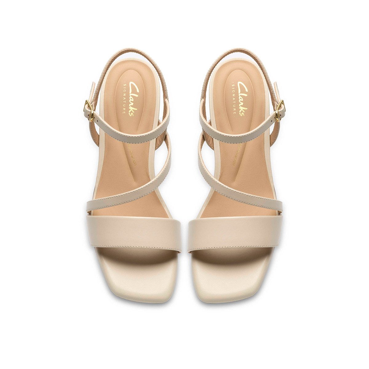 Clarks Clarks Serina35 Strap 26186118 4, Sandaletten, Beige / Creme, Damen Sandalette