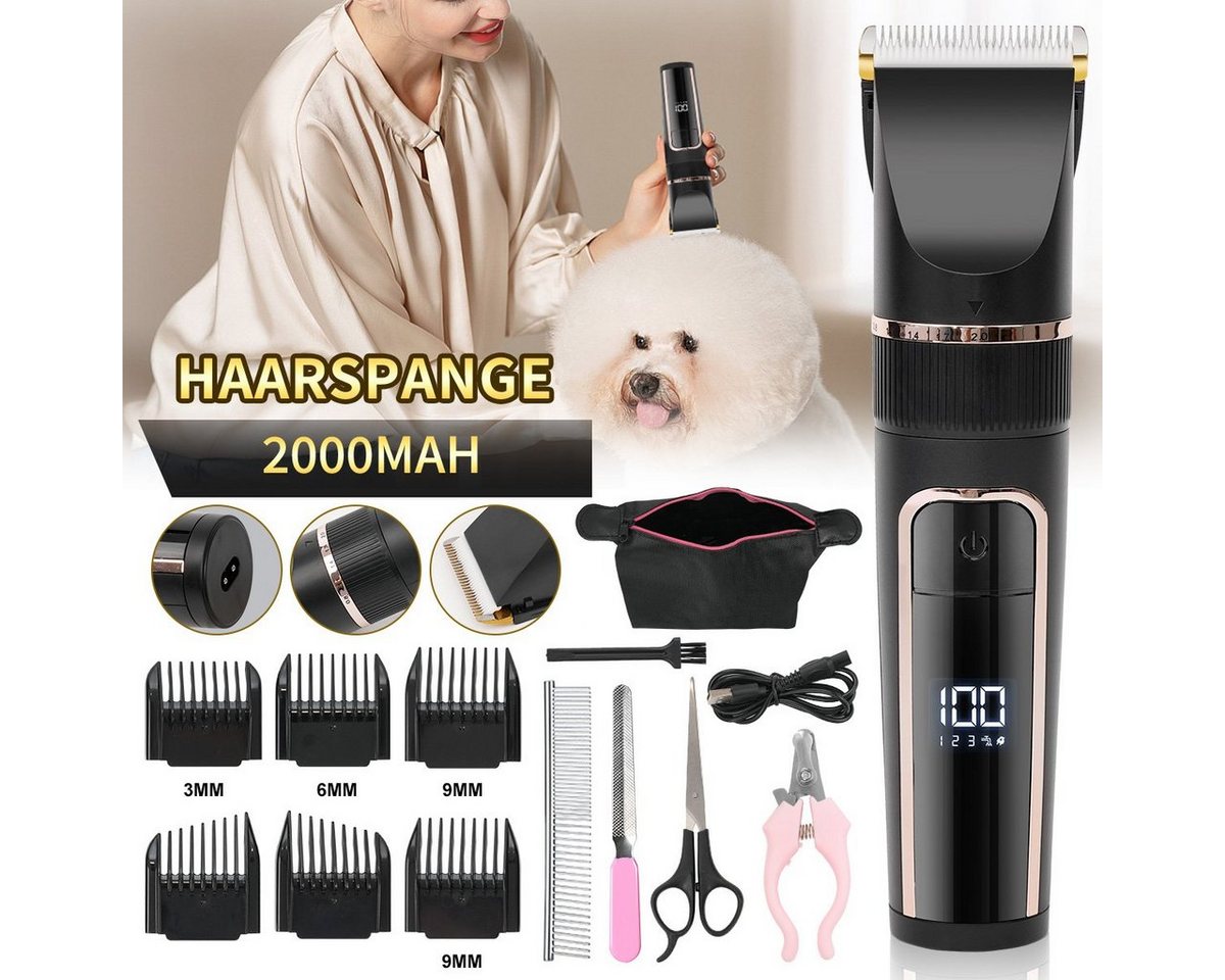 Thumbnail - MCURO Hundeschermaschine, mit Aufbewahrungstasche, Katzenschermaschinen, Leiser Tierhaarschneider für Hund und Katze