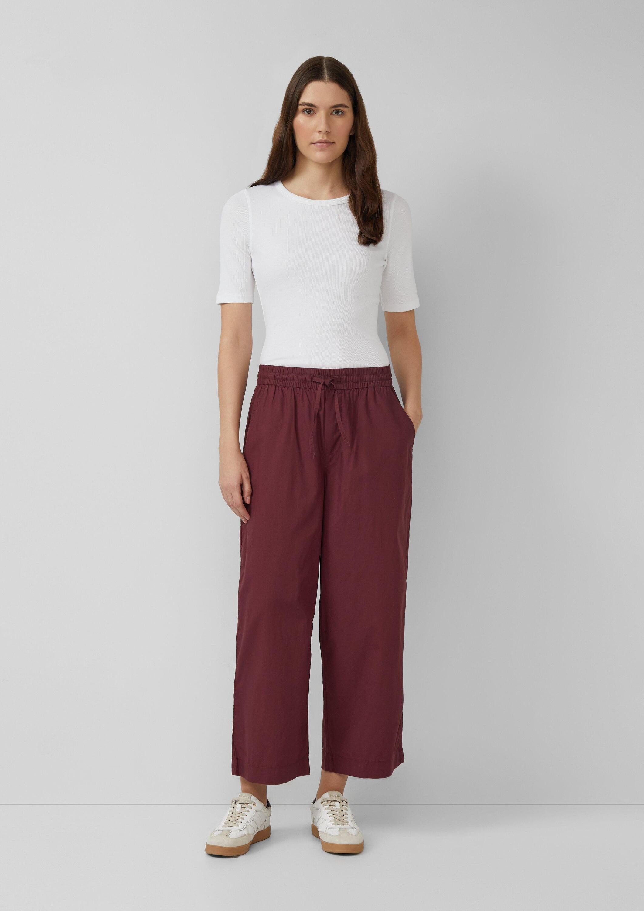 s.Oliver Culotte Hose High Rise Culotte mit Elastikbund und Eingrifftaschen günstig online kaufen