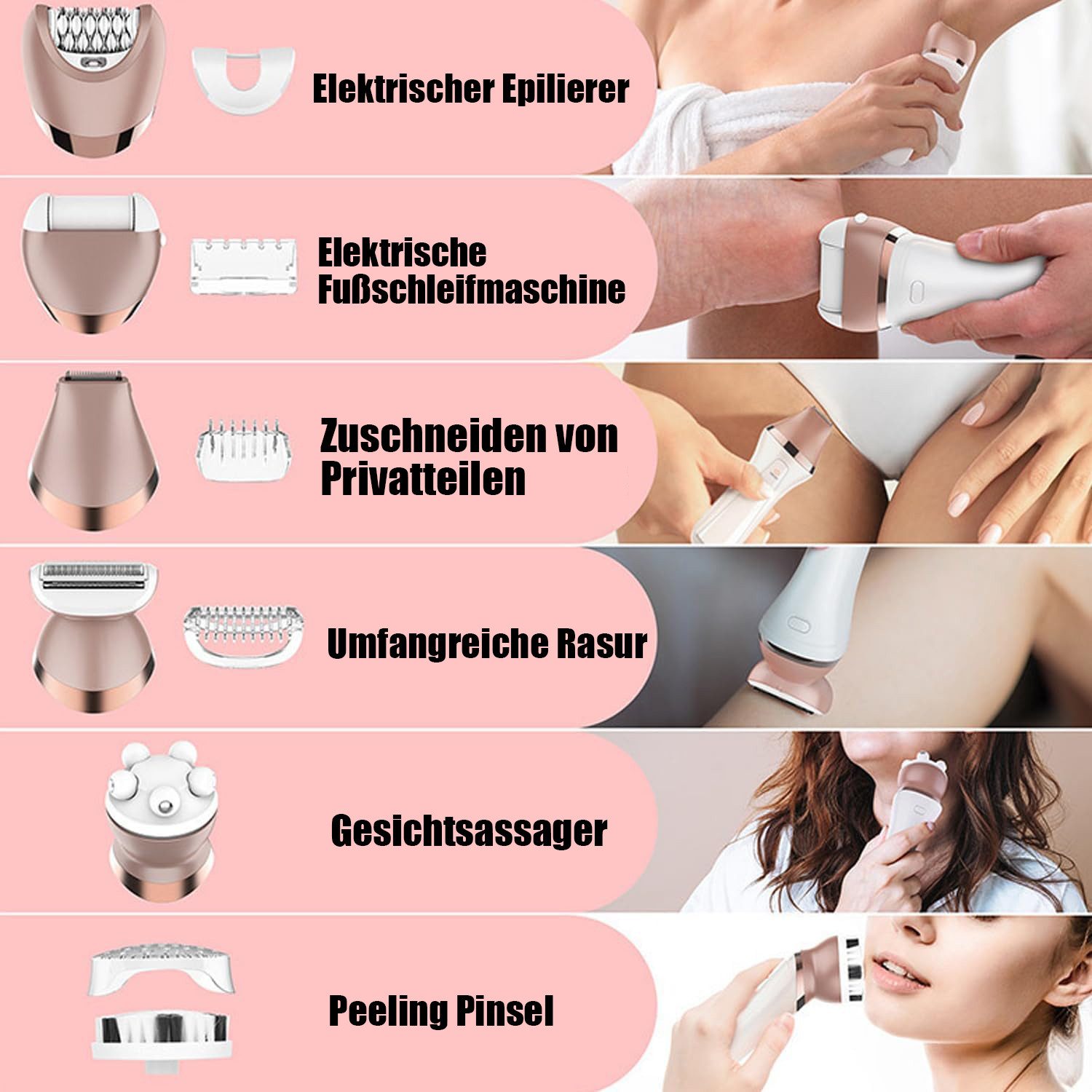 OKWISH Elektrokörperrasierer Intimrasierer Körperrasierer Damen Epilierer B günstig online kaufen